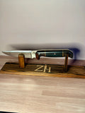 440C Desert Ironwood & Green Micarta Fixed Blade